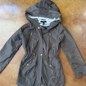 Women's Army Green Hooded Light Weight Jacket Women’s Small Forever 21